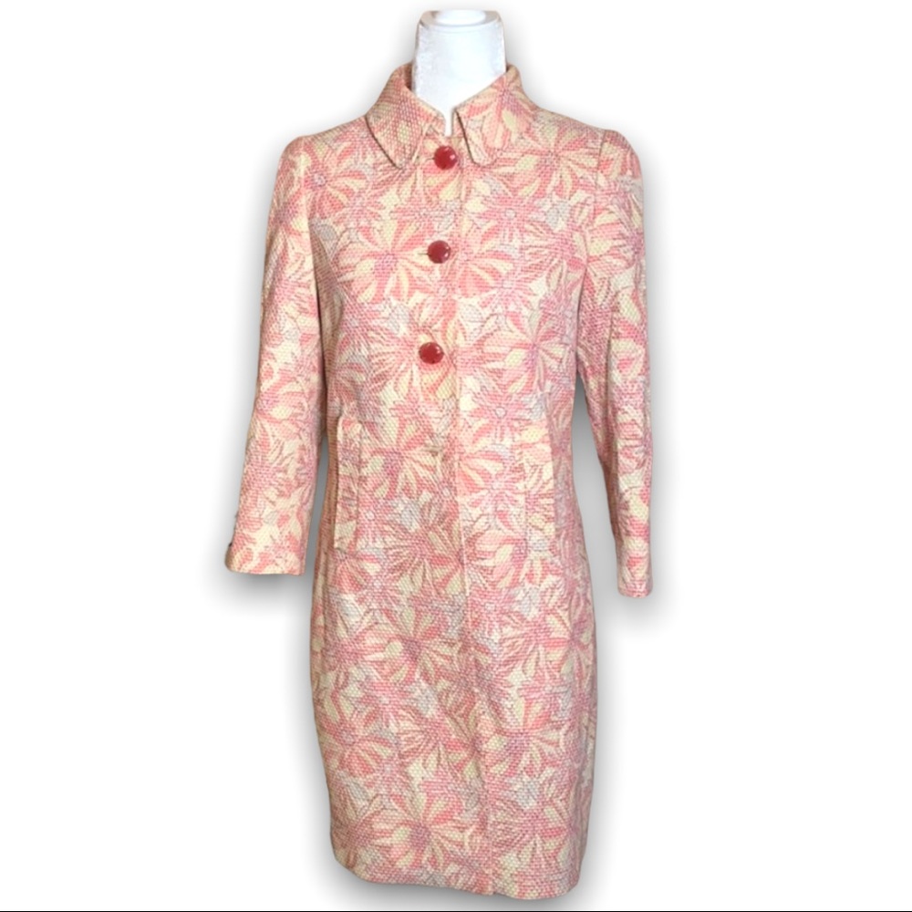 🎉HOST PICK🎉 Elie Tahari Vintage Silk Floral Coat